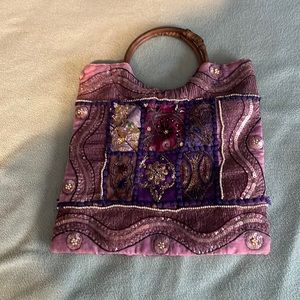 Beautiful purple design bag